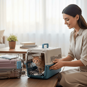Caja Transportadora Para Mascotas - Talla S (30x30x50 cm)