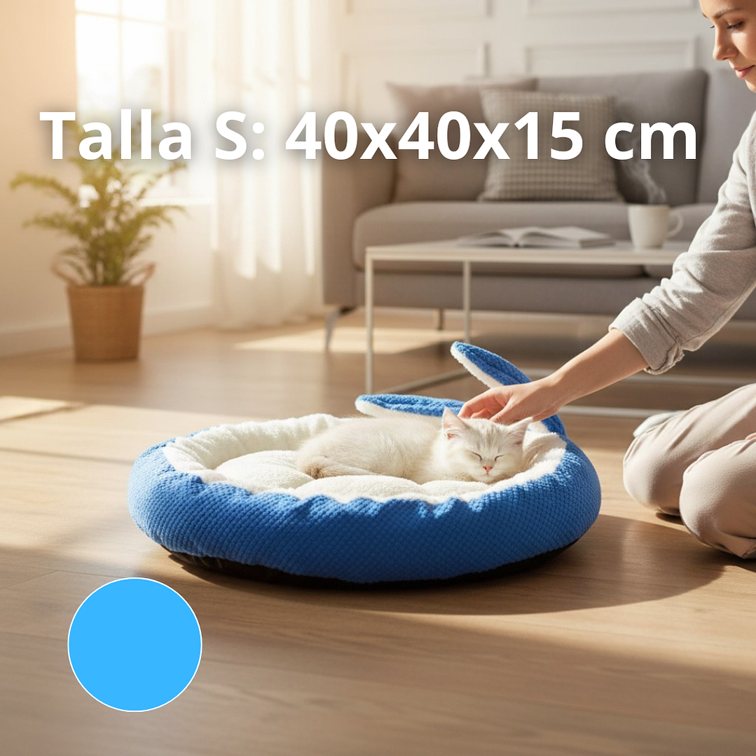 Cama Para Mascotas Con Orejas Conejo - Tallas S, M y L (Dif. Colores) 3