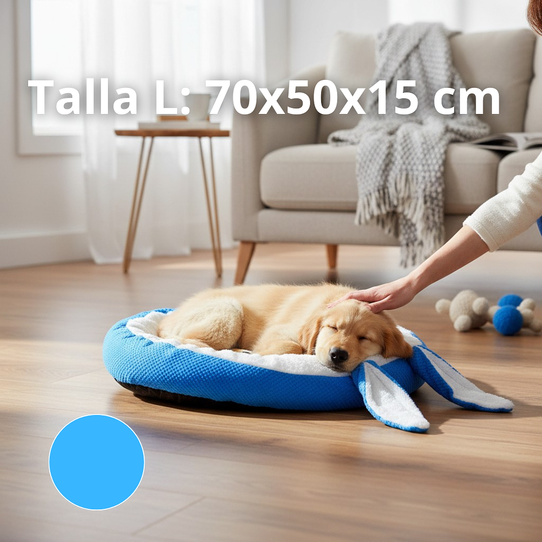 Cama Para Mascotas Con Orejas Conejo - Tallas S, M y L (Dif. Colores) 5