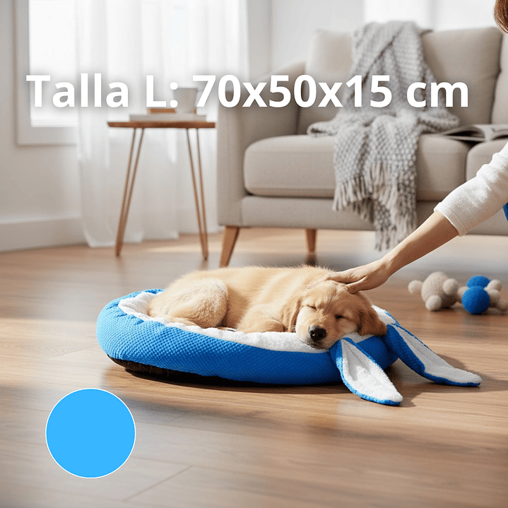 Cama Para Mascotas Con Orejas Conejo - Tallas S, M y L (Dif. Colores) 5