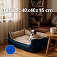 Cama Para Mascotas Espuma - Talla S, M y L (Azul) - thumbnail 2