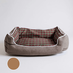 Cama Para Mascotas Espuma - Talla S, M y L (Cafe)