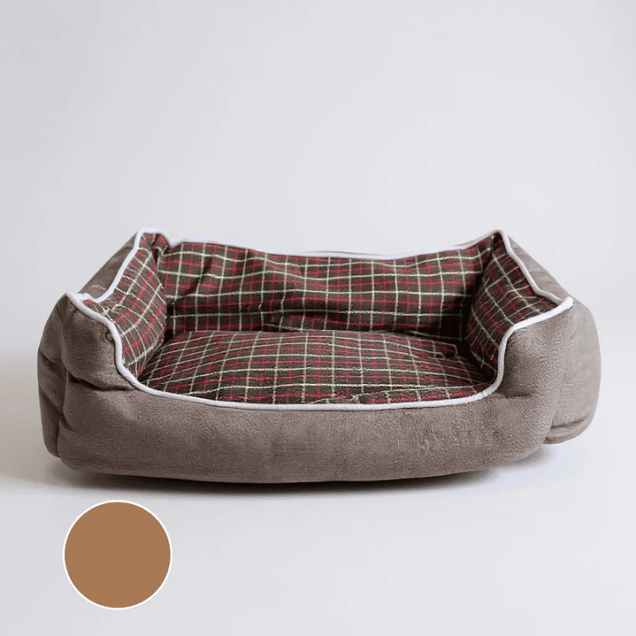Cama Para Mascotas Espuma - Talla S, M y L (Cafe) 1