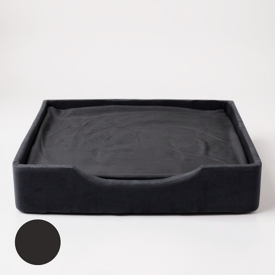 Cama de Mascotas A Piso - Tallas S, M, L y XL (Negro) 2