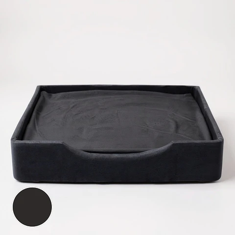 Cama de Mascotas A Piso - Tallas S, M, L y XL (Negro)