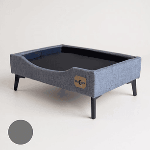 Cama de Mascotas Patas Metalicas 12 cm - Tallas S, M, L y XL (Gris)