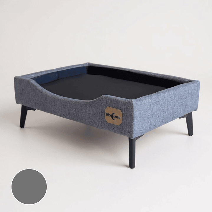 Cama de Mascotas Patas Metalicas 12 cm - Tallas S, M, L y XL (Gris) 1
