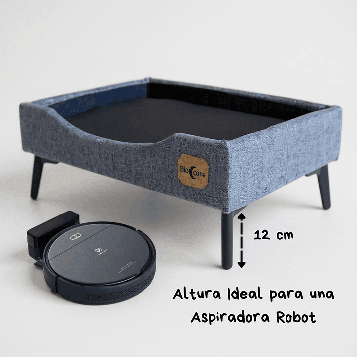 Cama de Mascotas Patas Metalicas 12 cm - Tallas S, M, L y XL (Gris) 10