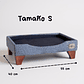 Cama de Mascotas Patas De Madera 11 cm - Tallas S, M, L y XL (Gris) - Miniatura 2