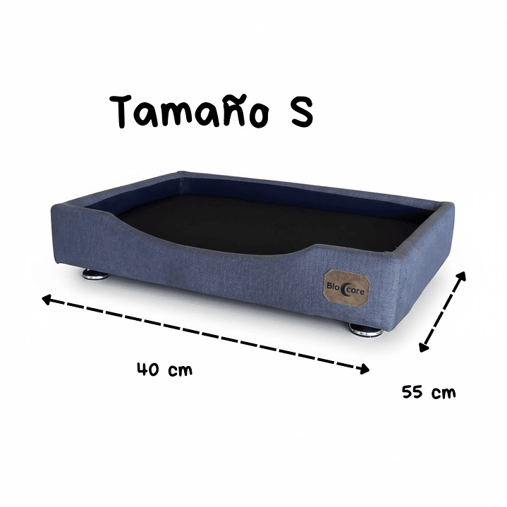 Cama de Mascotas Patas Montessori 3 cm - Tallas S, M, L y XL (Gris) 2