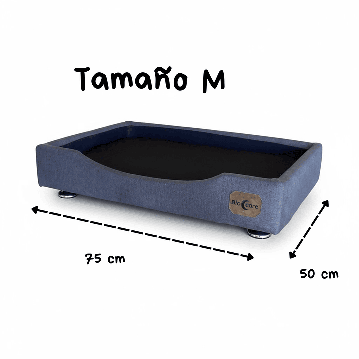 Cama de Mascotas Patas Montessori 3 cm - Tallas S, M, L y XL (Gris) 4
