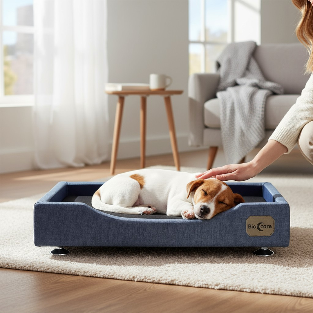 Cama de Mascotas Patas Montessori 3 cm - Tallas S, M, L y XL (Gris) 5