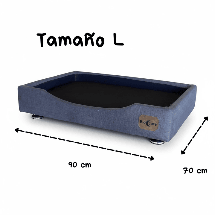 Cama de Mascotas Patas Montessori 3 cm - Tallas S, M, L y XL (Gris) 6