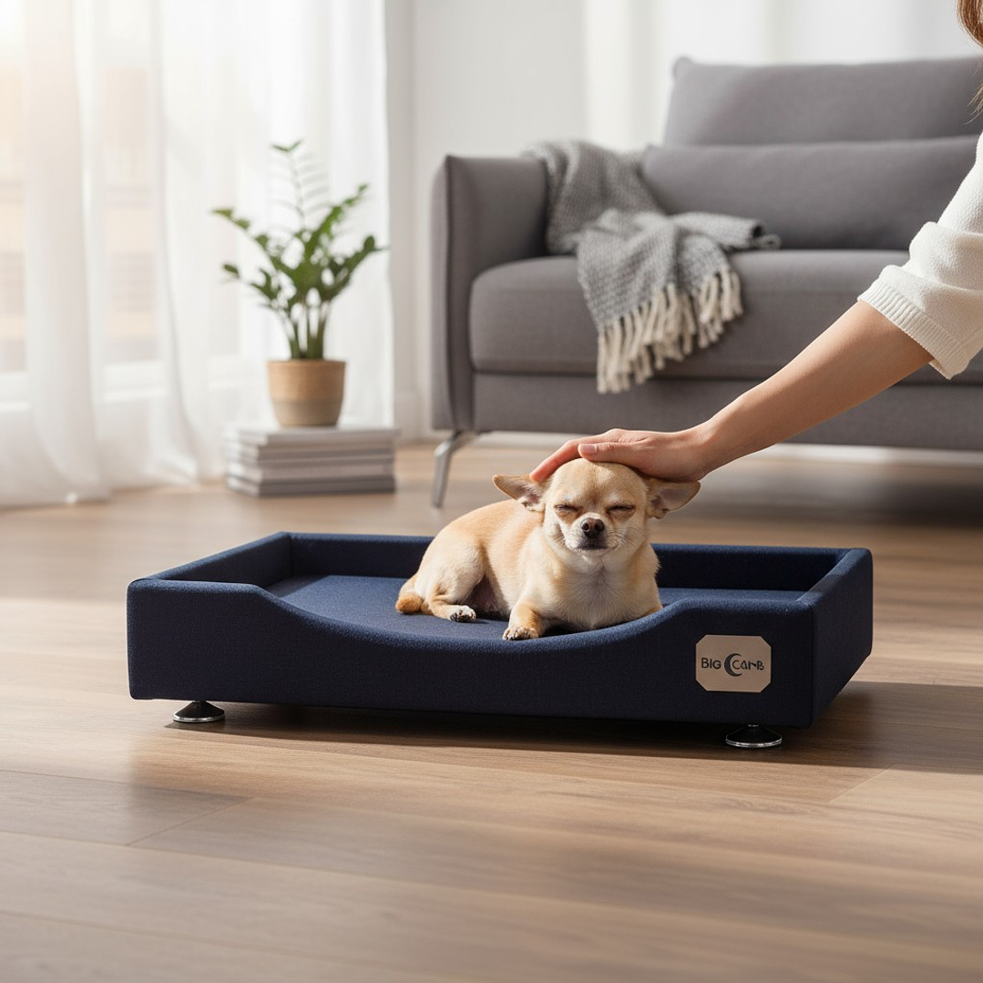 Cama de Mascotas Patas Montessori 3 cm - Tallas S, M, L y XL (Negro) 5