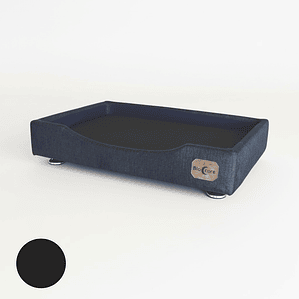 Cama de Mascotas Patas Montessori 3 cm - Tallas S, M, L y XL (Negro)