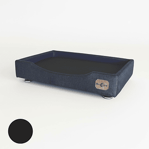 Cama de Mascotas Patas Montessori 3 cm - Tallas S, M, L y XL (Negro)