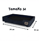Cama de Mascotas Patas Montessori 3 cm - Tallas S, M, L y XL (Negro) - thumbnail 4