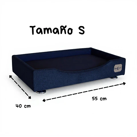 Cama de Mascotas Patas Montessori 3 cm - Tallas S, M, L y XL (Negro)