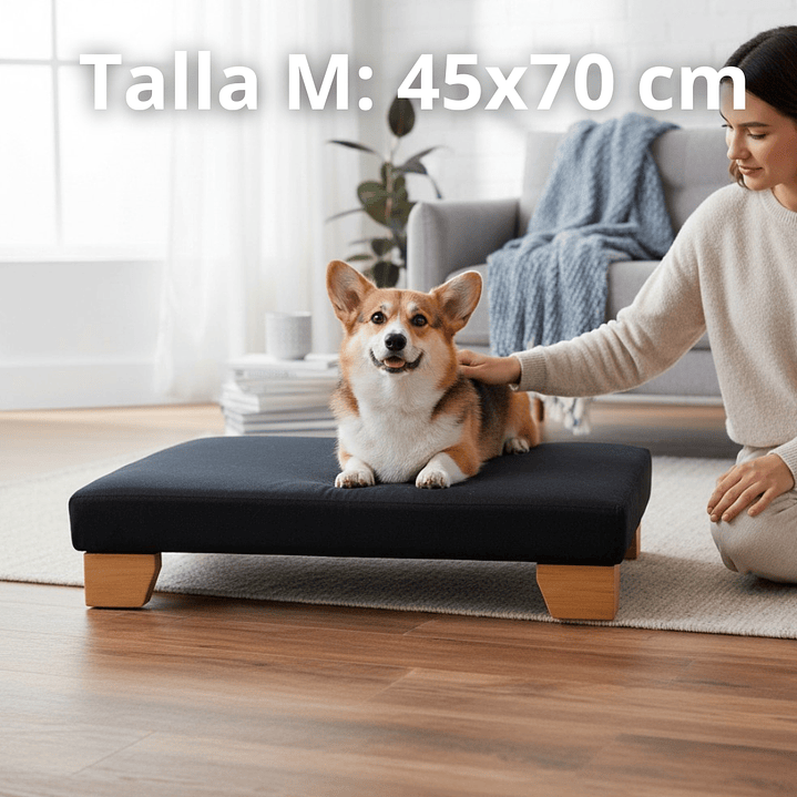 Cama Para Mascotas - Patas A Eleccion - Tallas M y L (Negro) 3