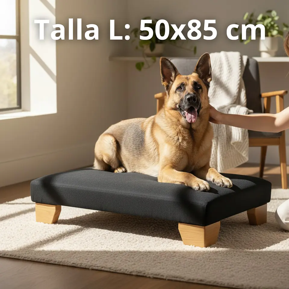 Cama Para Mascotas - Patas A Eleccion - Tallas M y L (Negro) 5