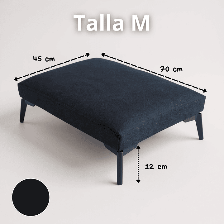 Cama Para Mascotas - Patas A Eleccion - Tallas M y L (Negro) 10