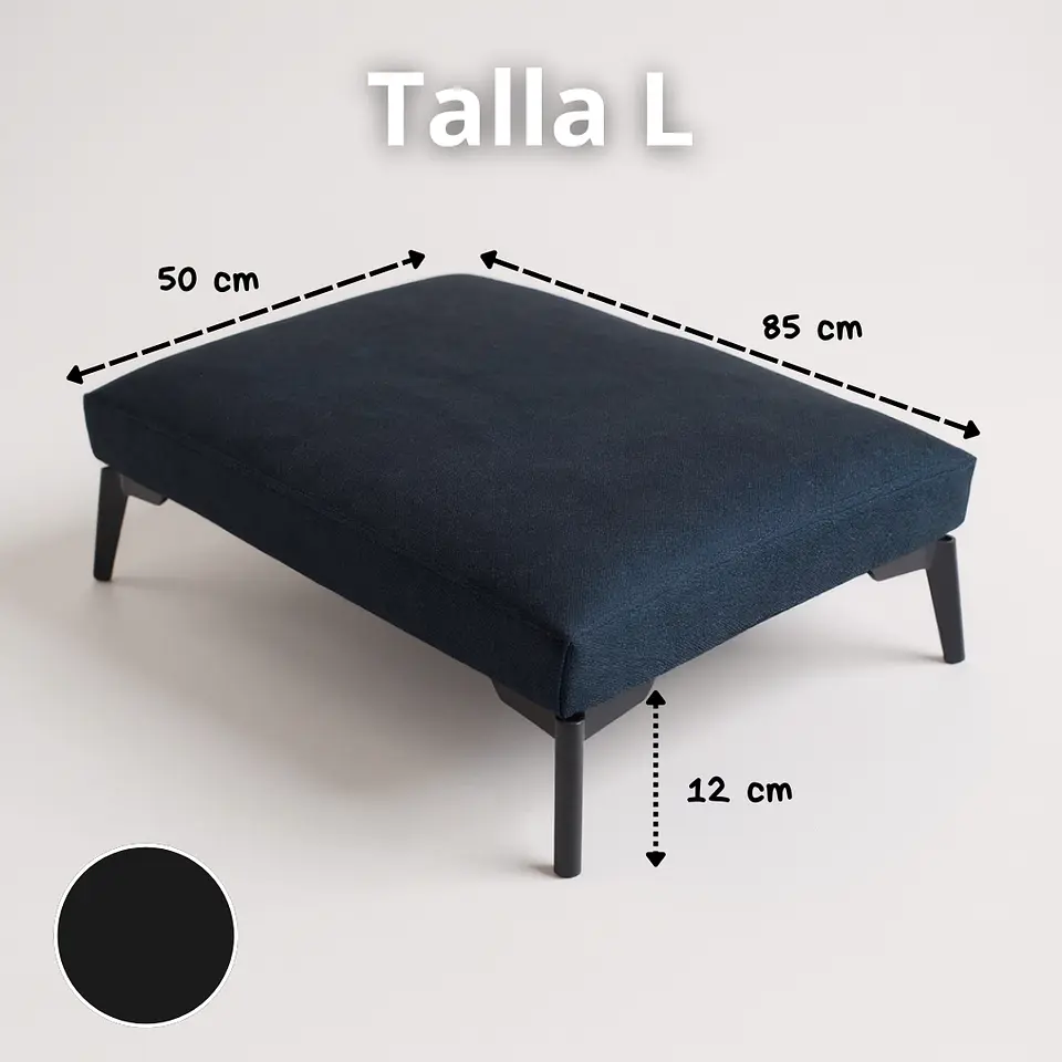 Cama Para Mascotas - Patas A Eleccion - Tallas M y L (Negro) 12