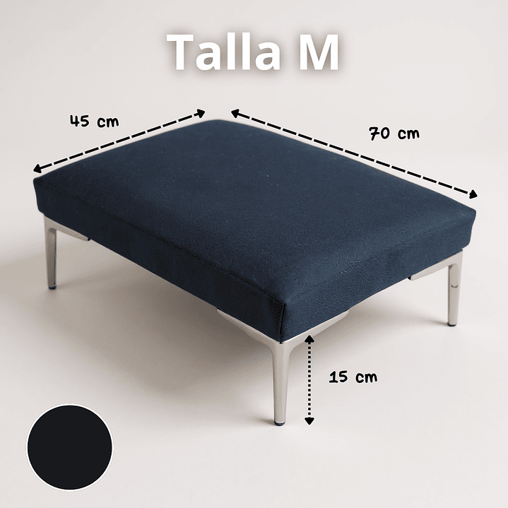 Cama Para Mascotas - Patas A Eleccion - Tallas M y L (Negro) 14