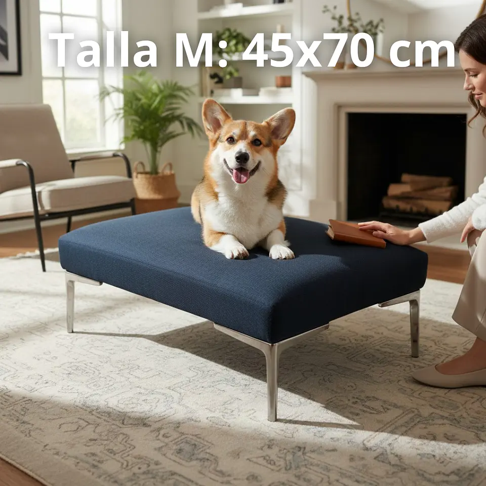 Cama Para Mascotas - Patas A Eleccion - Tallas M y L (Negro) 15