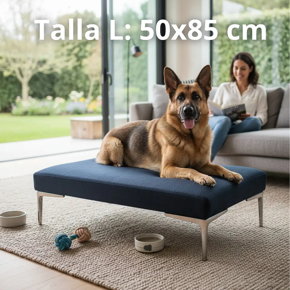 Cama Para Mascotas - Patas A Eleccion - Tallas M y L (Negro) 17