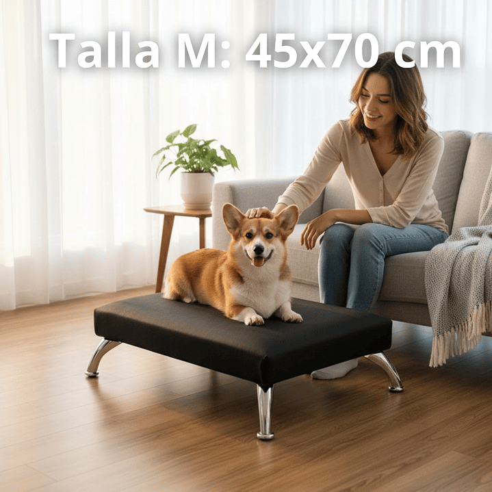 Cama Para Mascotas - Patas A Eleccion - Tallas M y L (Negro) 19