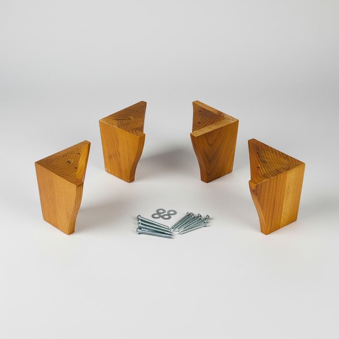 Kit 5 Patas Alternativas 11 Cm (una Central) Color Miel 2