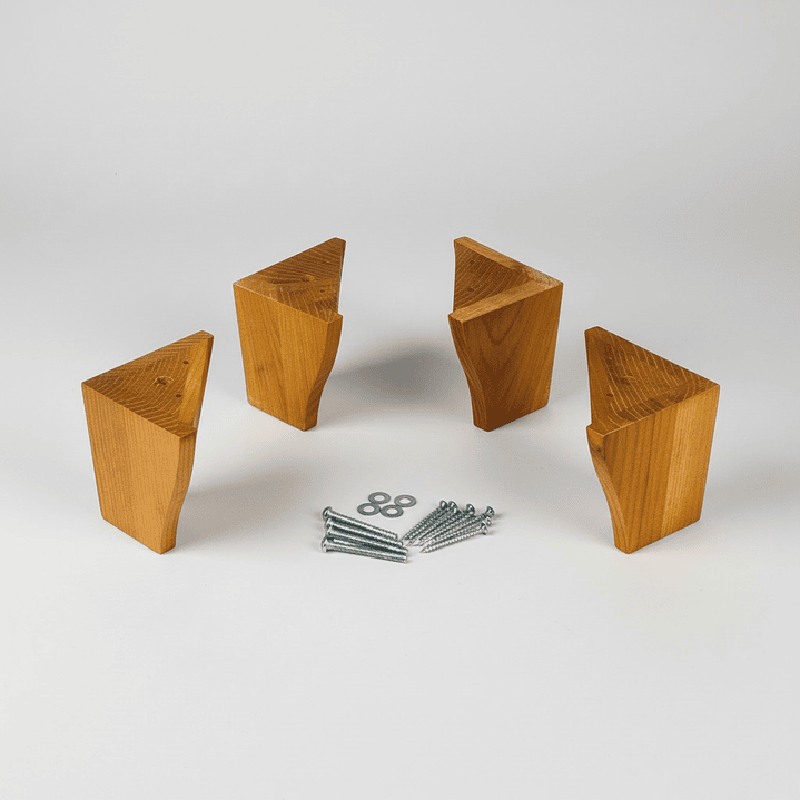 Kit 5 Patas Alternativas 11 Cm (una Central) Color Miel 2