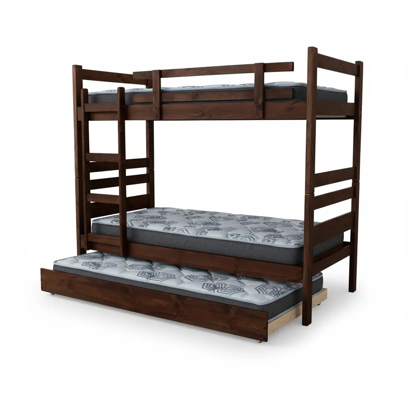 Camarote Desmontable Triple L200 cm /Colchones Ideal 1.5 Plaza 3