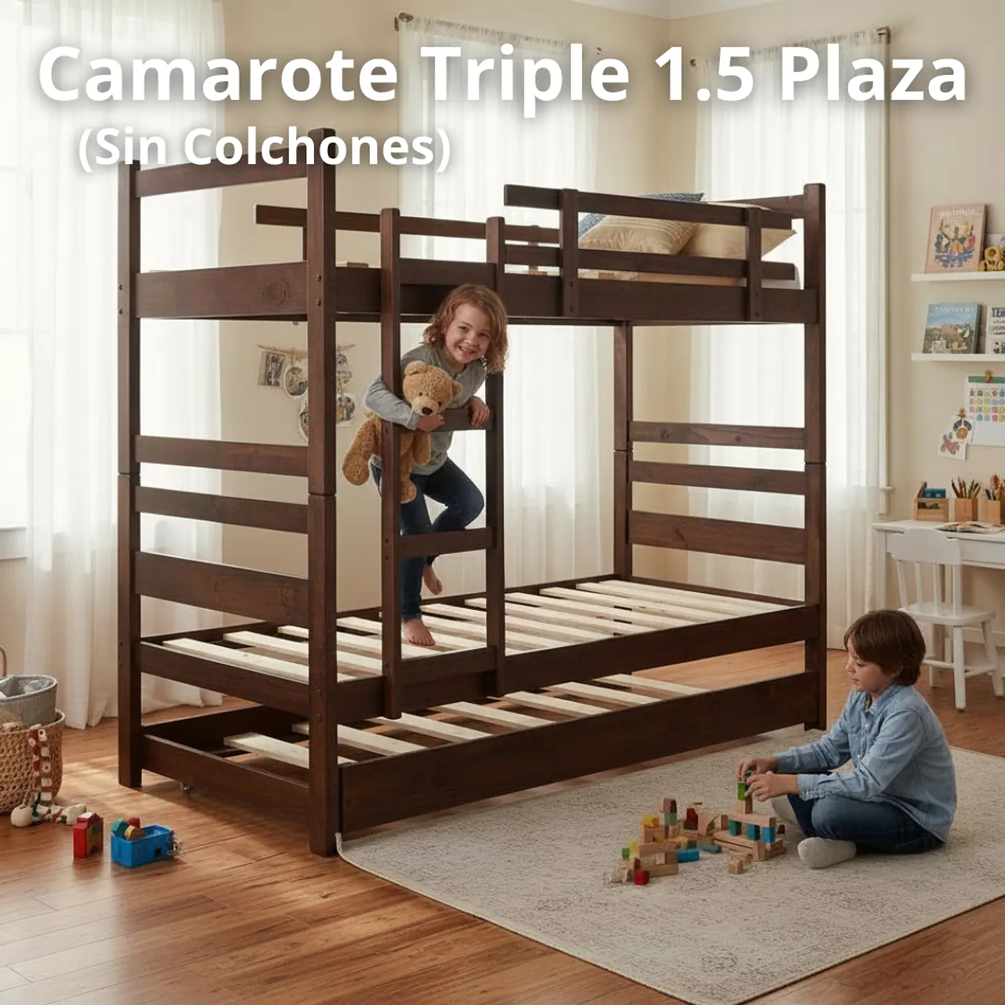 Camarote Desmontable Triple L200 cm / 1.5 Plaza 1