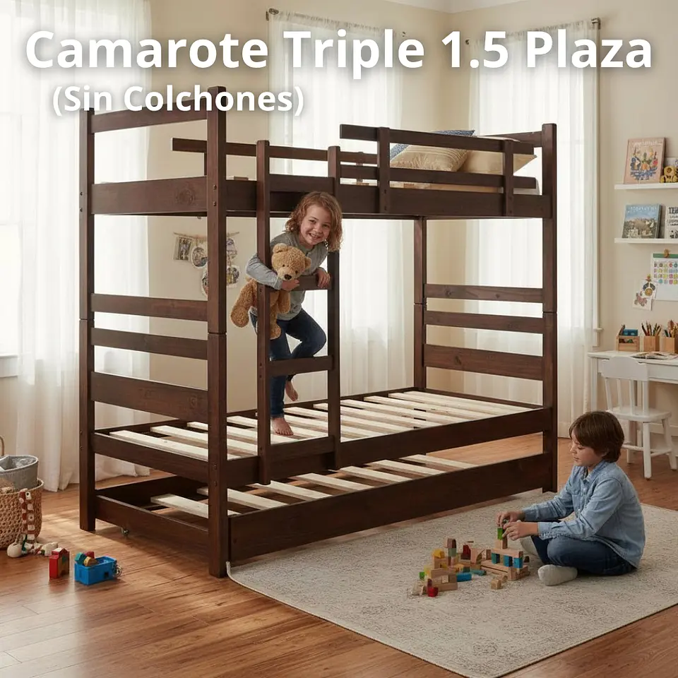 Camarote Desmontable Triple L200 cm / 1.5 Plaza 1