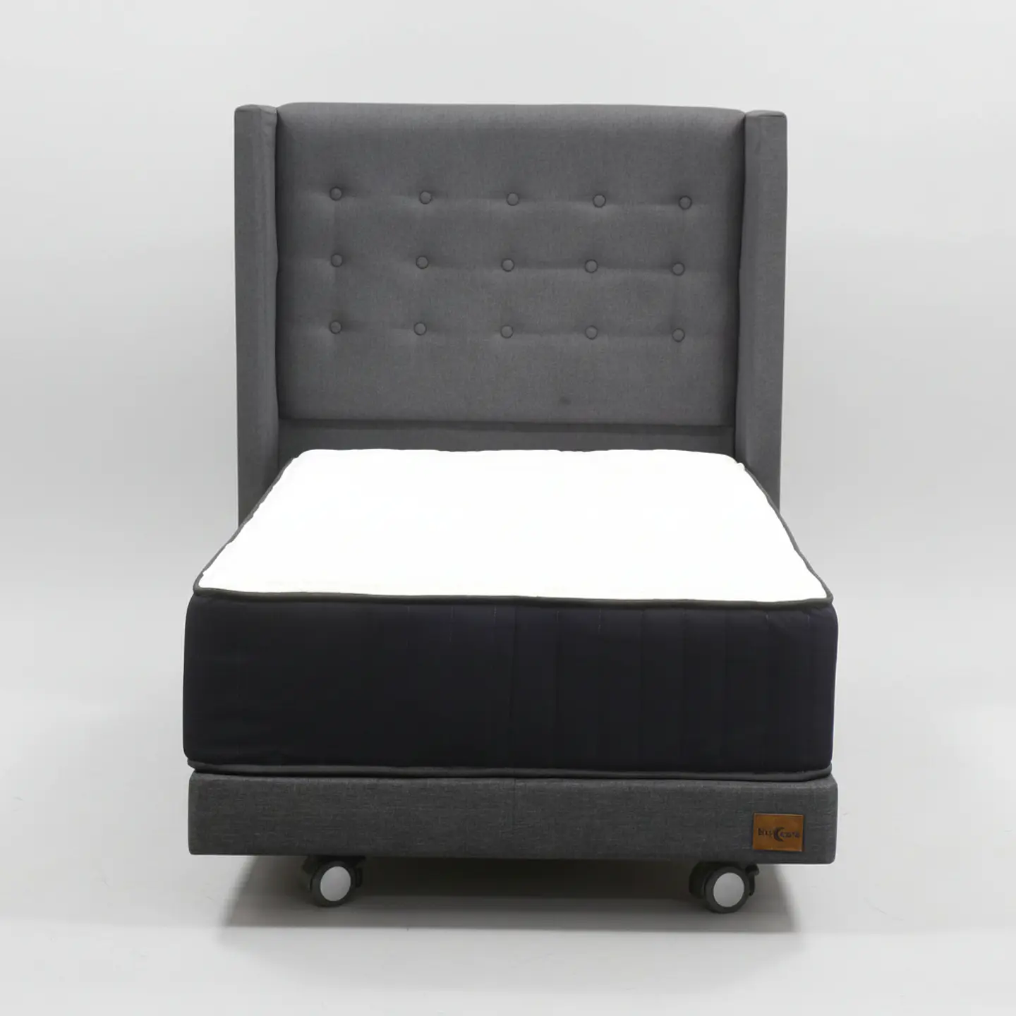 Cama 1 Plaza Box 13 cm + Colchon CIC Con Respaldo - Ruedas A Eleccion 2