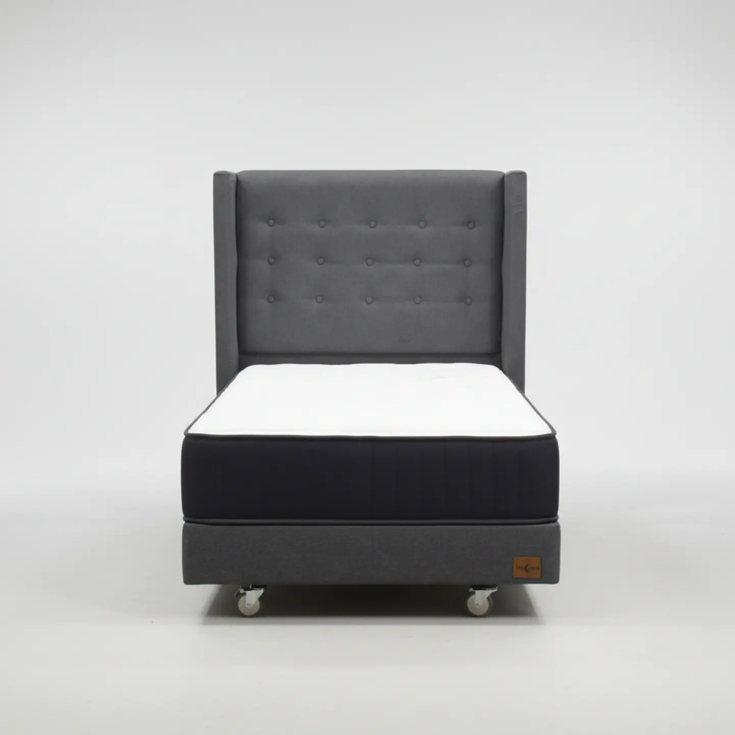 Cama 1 Plaza Box 13 cm + Colchon CIC Con Respaldo - Ruedas A Eleccion 5