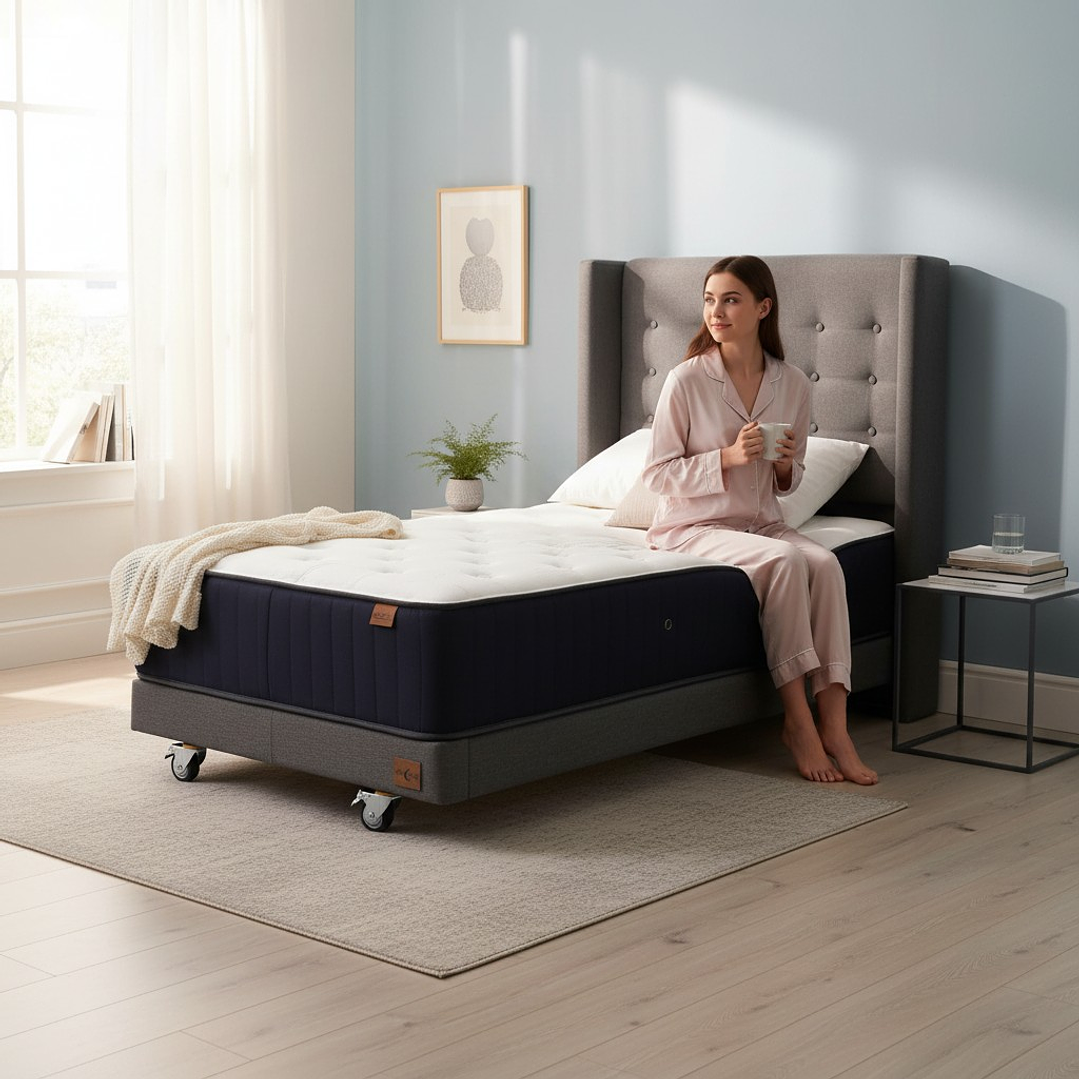 Cama 1 Plaza + Colchon CIC Con Respaldo - Ruedas A Eleccion 7