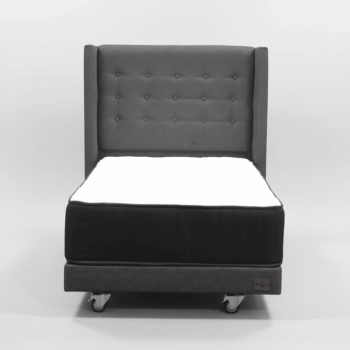 Cama 1 Plaza + Colchon CIC Con Respaldo - Ruedas A Eleccion 8