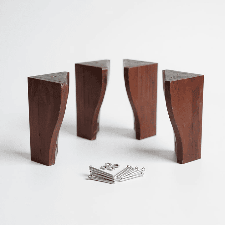 Cama 1 Plaza Box 13 cm + Colchon CIC Con Respaldo - Patas De Madera  9