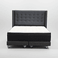 Cama King Box 13 cm + Colchon CIC Con Respaldo - Ruedas A Eleccion - thumbnail 8