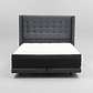 Cama Full dividida Box 8 cm + Colchon CIC Con Respaldo - Ruedas A Eleccion-  - Miniatura 11