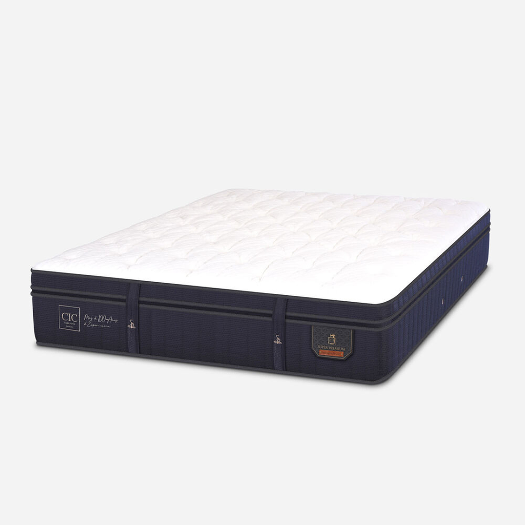 Cama 2 Plaza Box 8 cm + Colchon CIC Con Respaldo - Ruedas A Eleccion 16