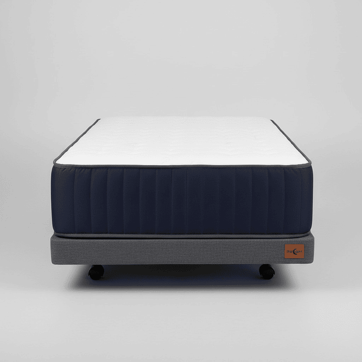 Cama 1 Plaza Box 8 cm + Colchon CIC - Ruedas A Eleccion 11