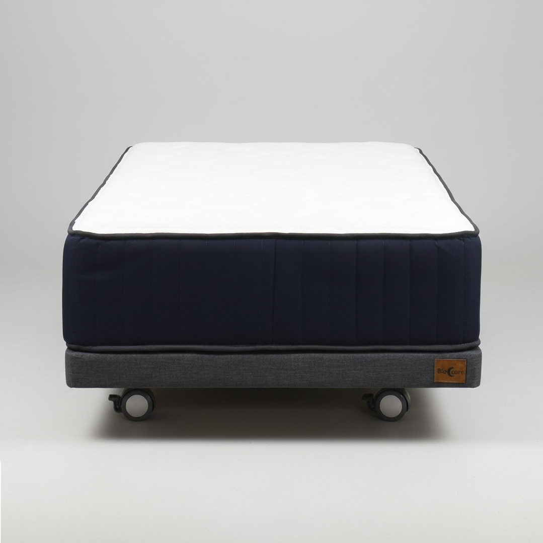 Cama 1.5 Plaza Box 8 cm + Colchon CIC - Ruedas A Eleccion 2