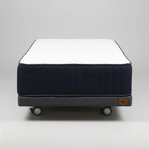 Cama 1.5 Plaza Box 8 cm + Colchon CIC - Ruedas A Eleccion