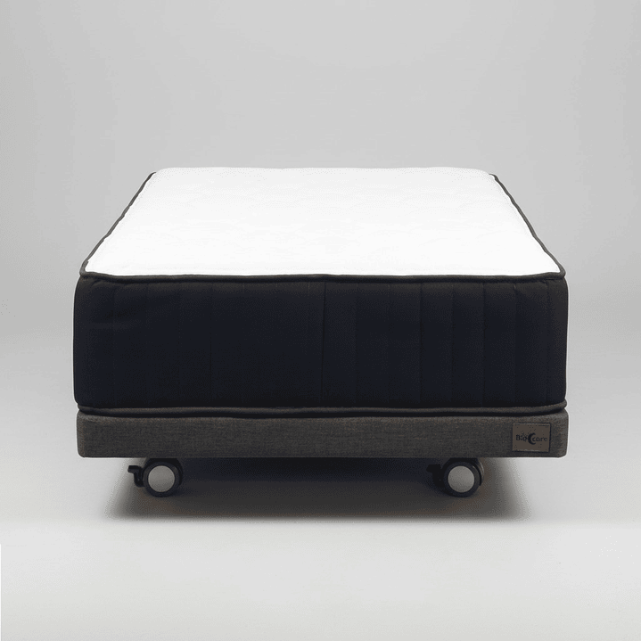 Cama 1.5 Plaza Box 8 cm + Colchon CIC - Ruedas A Eleccion 2