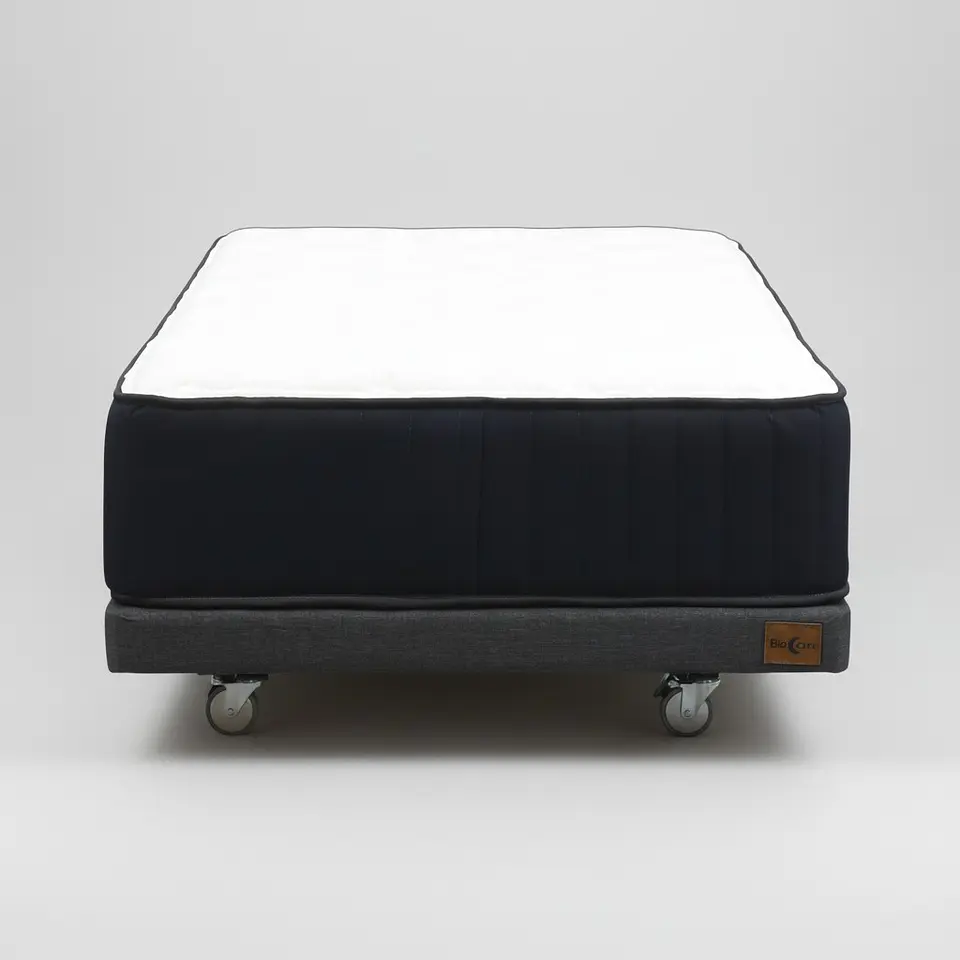 Cama 1.5 Plaza Box 8 cm + Colchon CIC - Ruedas A Eleccion 5