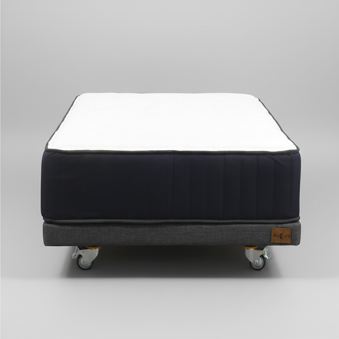 Cama 1.5 Plaza Box 8 cm + Colchon CIC - Ruedas A Eleccion 8