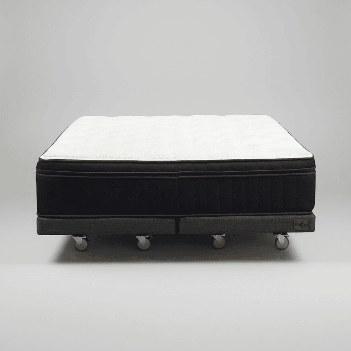 Cama King Box 8 cm + Colchon CIC - Ruedas A Eleccion 5